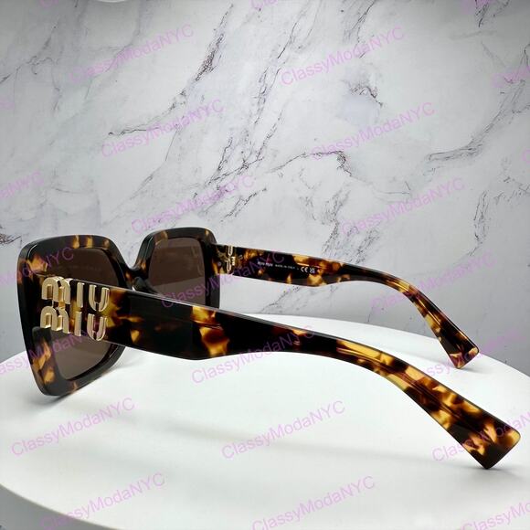 New MIU MIU Sunglasses Brown Square Gold Full Rim 56mm MIU MIU main image 16